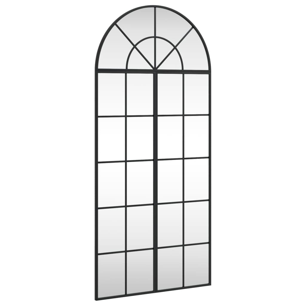 Vidaxl Wandspiegel Boog 60x130 cm Eisenschwarz
