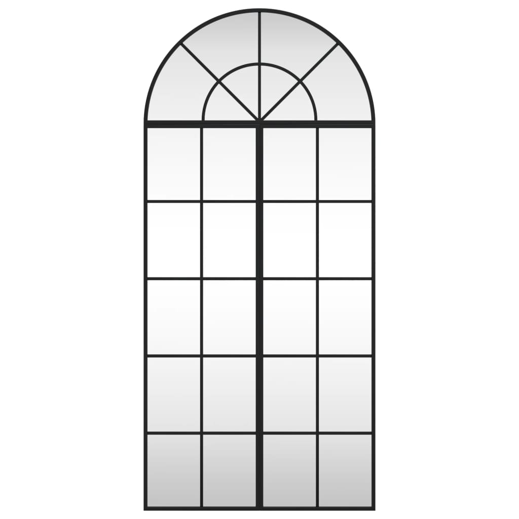 Vidaxl Wandspiegel Boog 60x130 cm Eisenschwarz