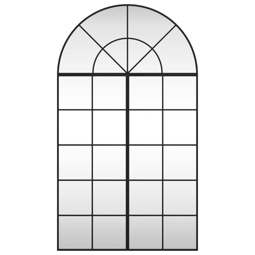 Vidaxl Wall Mirror Boog 80x140 cm jern svart