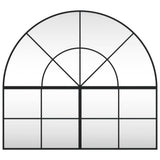 Vidaxl Mirror de pared boog 100x90 cm de hierro negro