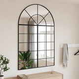 Vidaxl Wall Mirror Boog 100x150 cm järnsvart