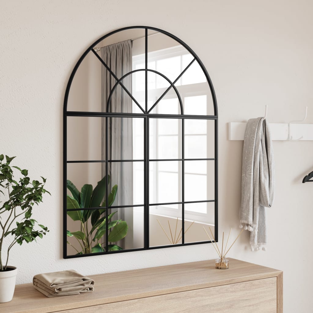 Vidaxl Wandspiegel Boog 80x100 cm Eisen schwarz
