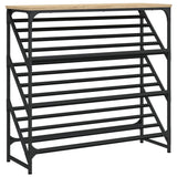 VidaXL shoe rack 90x30x85 cm processed wood Sonoma oak colored