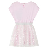 Vidaxl children's dress with ruffles 116 light pink