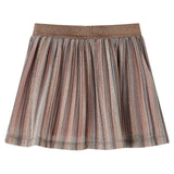 Vidaxl children's skirt pleated with glitter 92 brown and pink