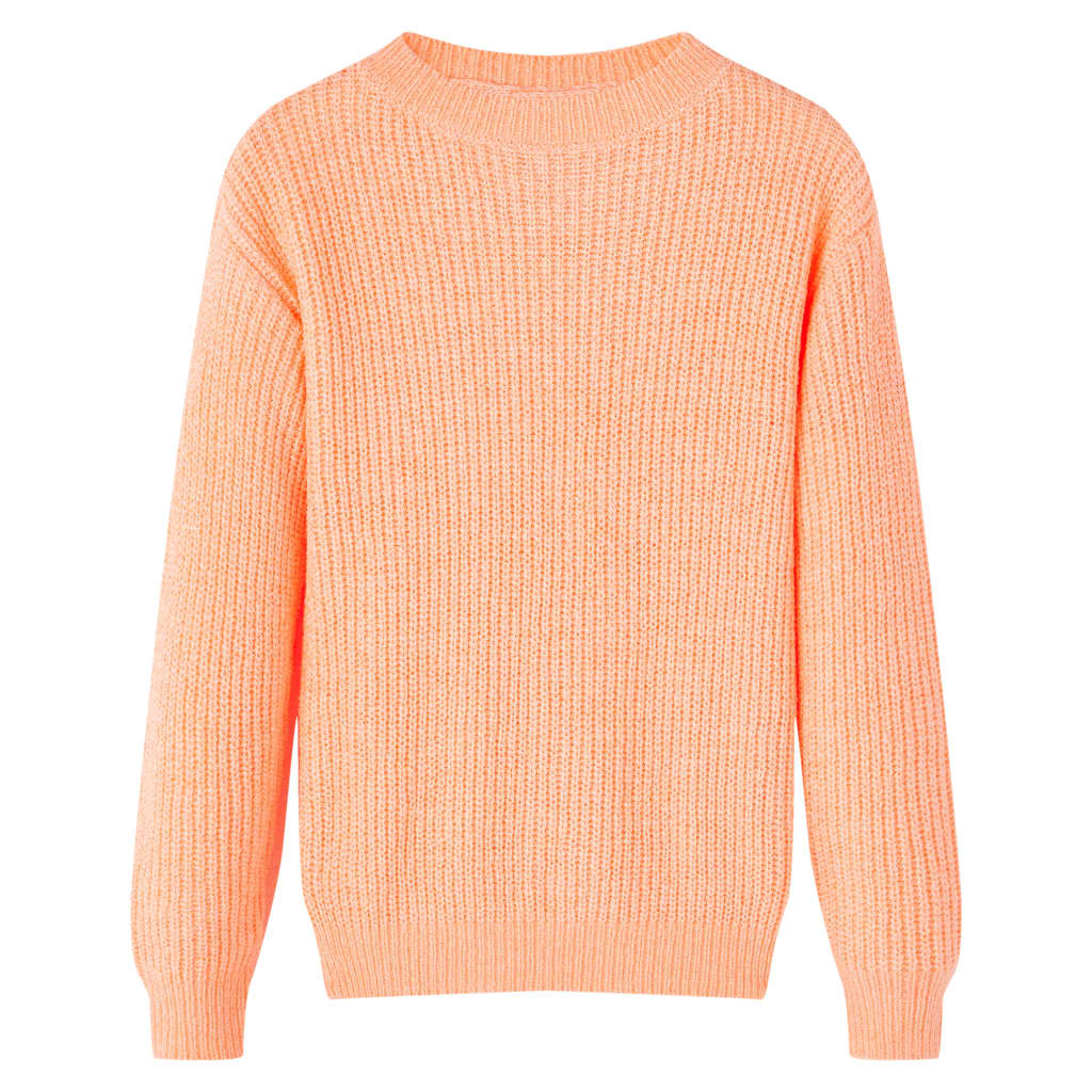Vidaxl Children's sweater knitted 116 bright orange