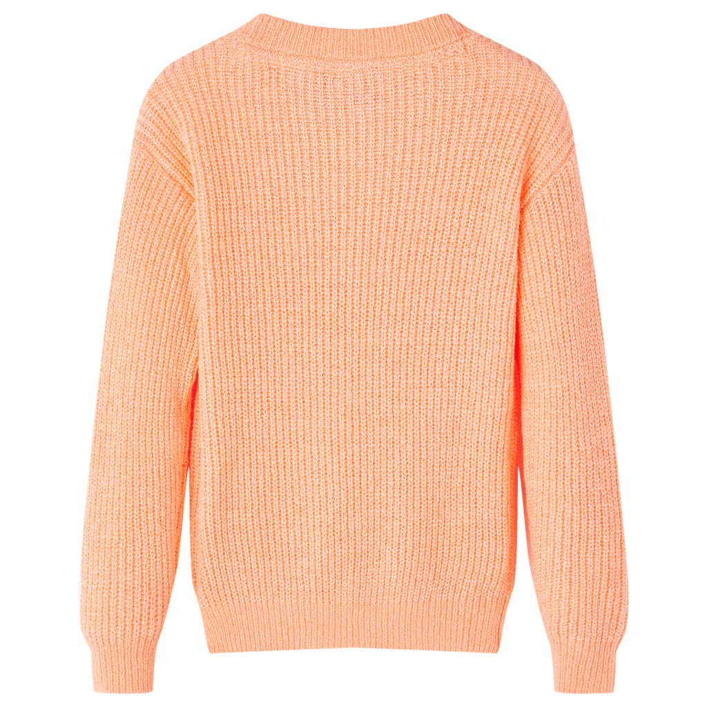 Vidaxl Children's sweater knitted 128 bright orange