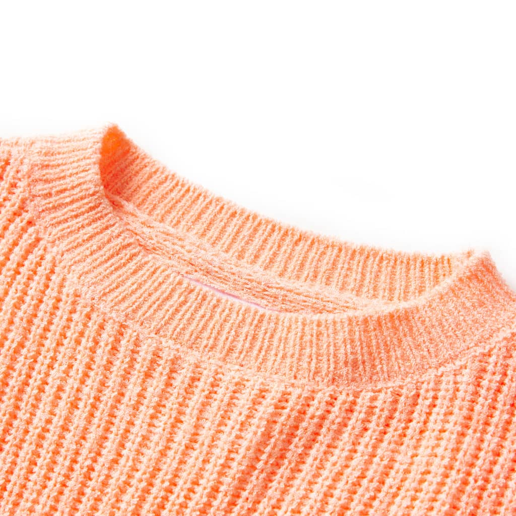 Vidaxl Children's sweater knitted 140 bright orange