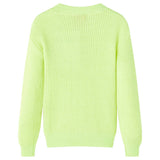 Vidaxl Children's sweater knitted 104 Neongeel