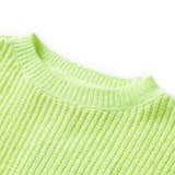 Vidaxl Children's sweater knitted 104 Neongeel
