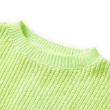 Vidaxl Children's sweater knitted 116 Neongeel