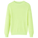 Vidaxl Children's sweater knitted 140 Neongeel