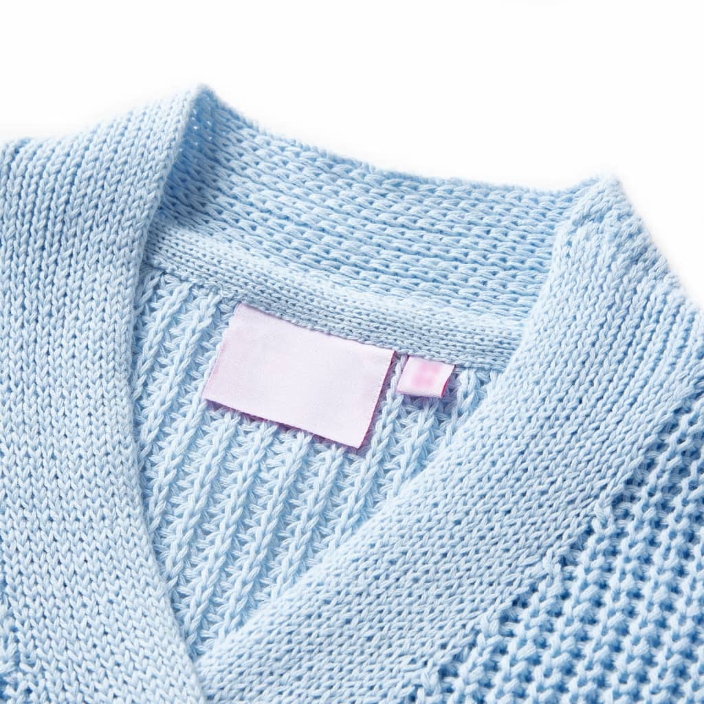 Vidaxl Children's vest Knitted 128 Blue