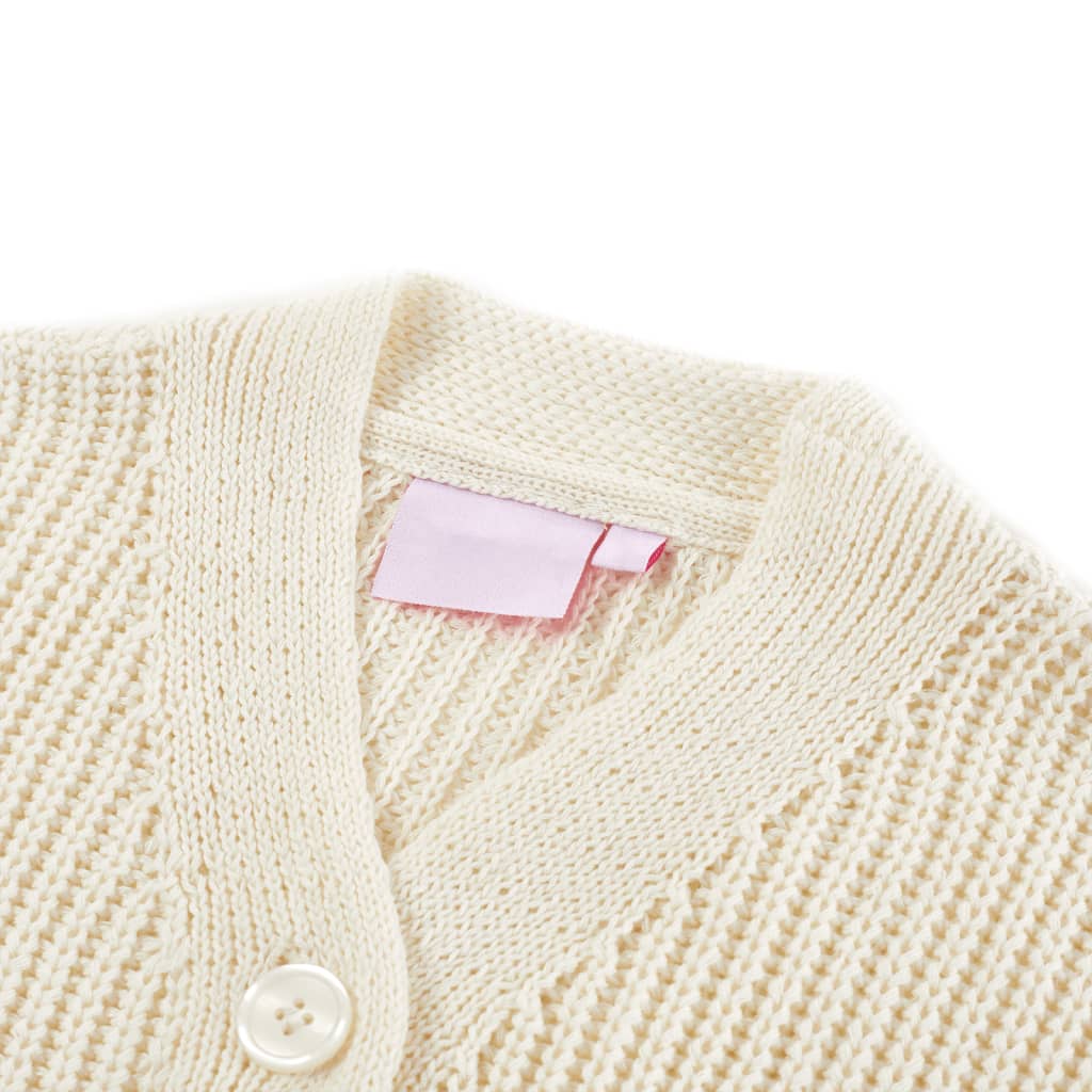 Vidaxl Children's vest Knitted 128 Snow White