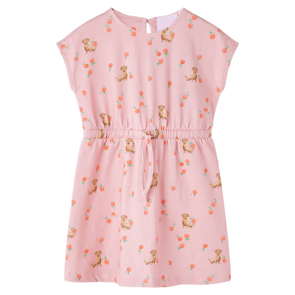 Vidaxl Children's dress with drawstring 92 Licht Orange