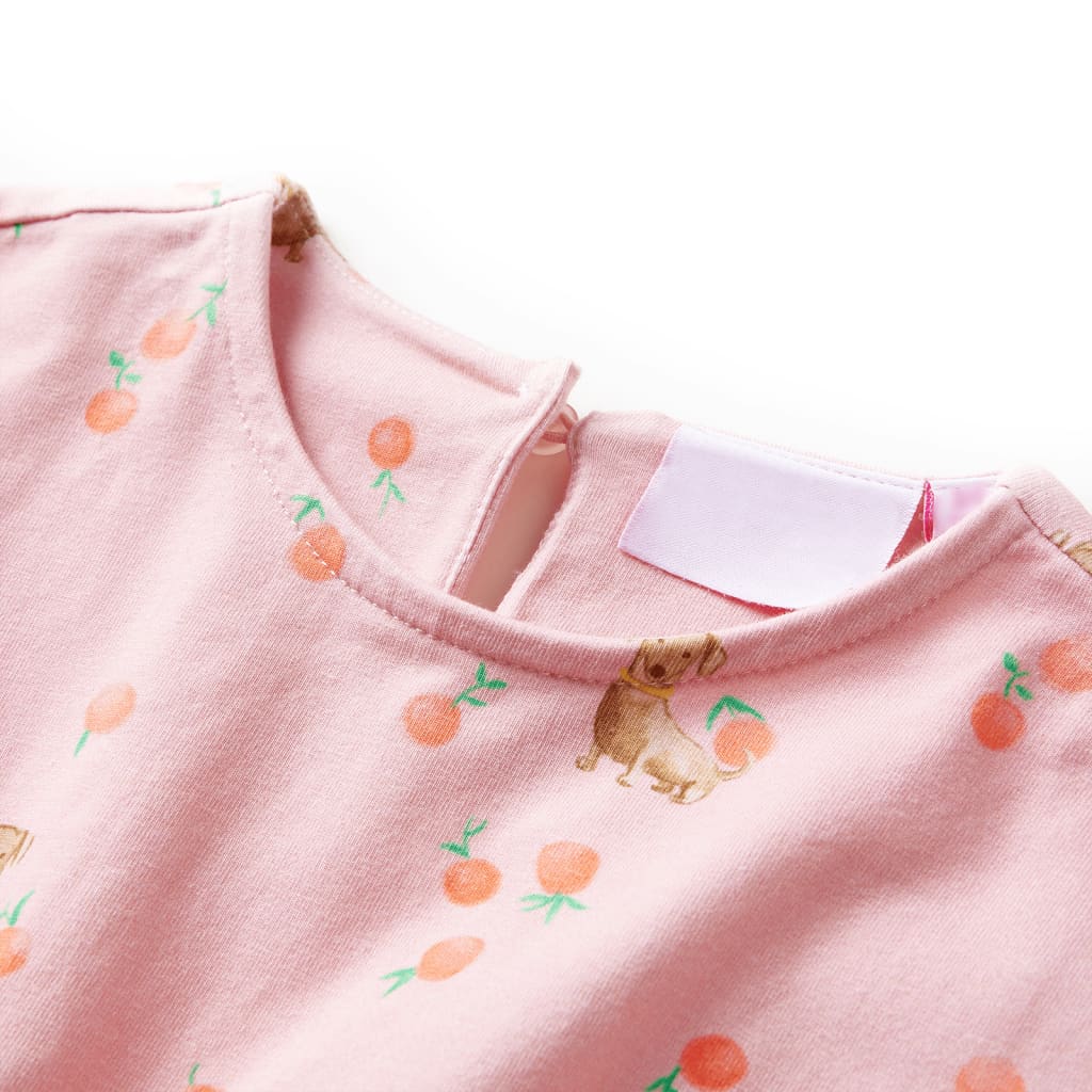 Vidaxl Children's dress with drawstring 92 Licht Orange