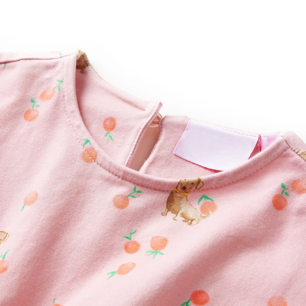 Vidaxl children's dress with drawstring 116 light orange