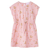 Vidaxl children's dress with drawstring 128 light orange