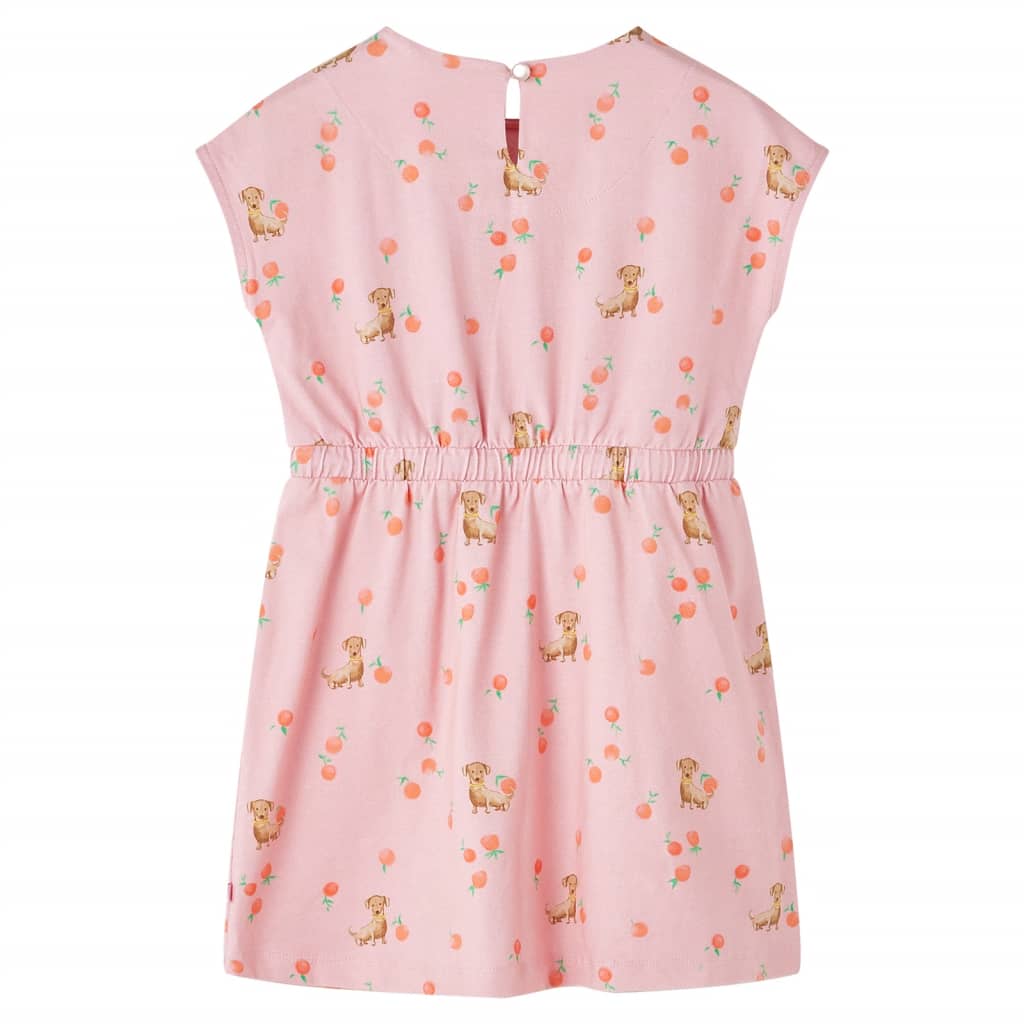 Vidaxl children's dress with drawstring 128 light orange