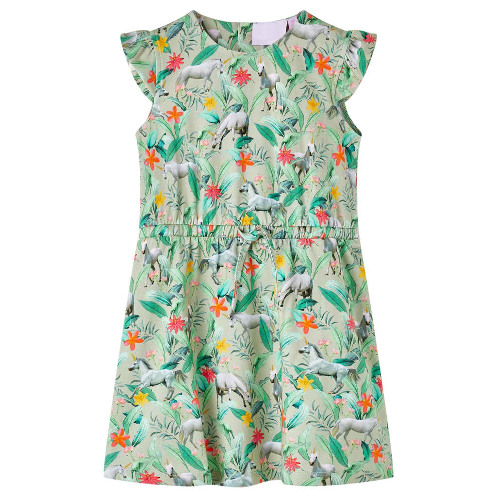 Vidaxl children's dress 140 light polish -colored