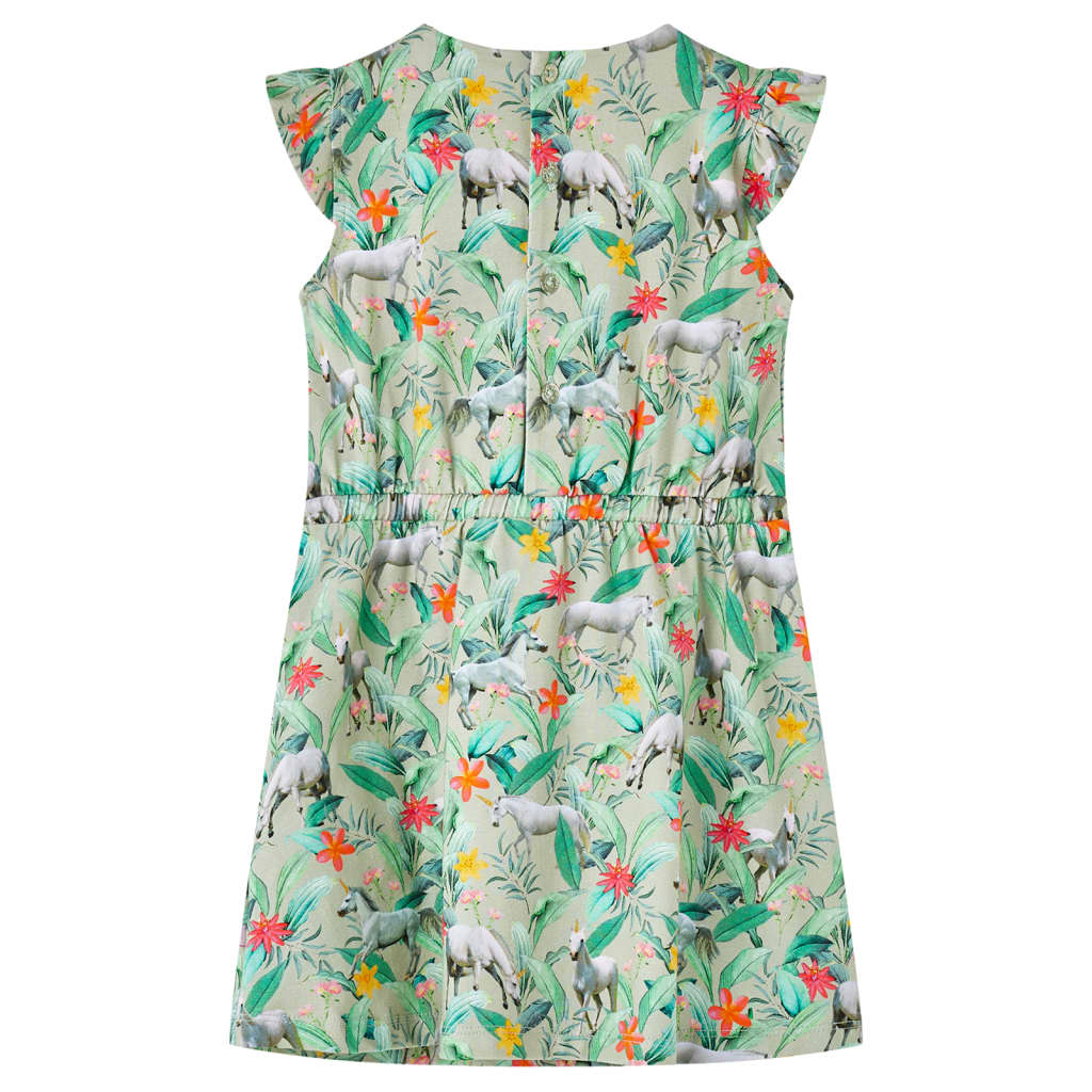 Vidaxl children's dress 140 light polish -colored