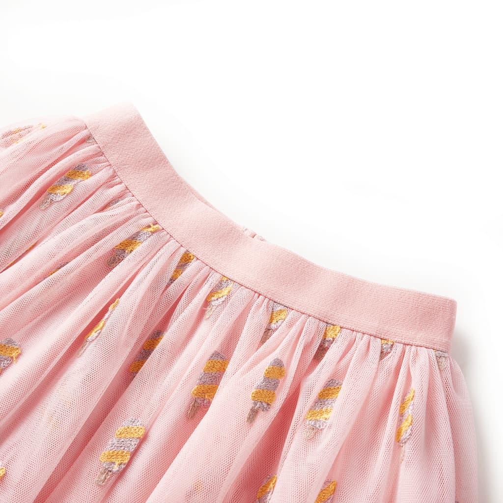 Vidaxl children's skirt with tulle 92 light pink