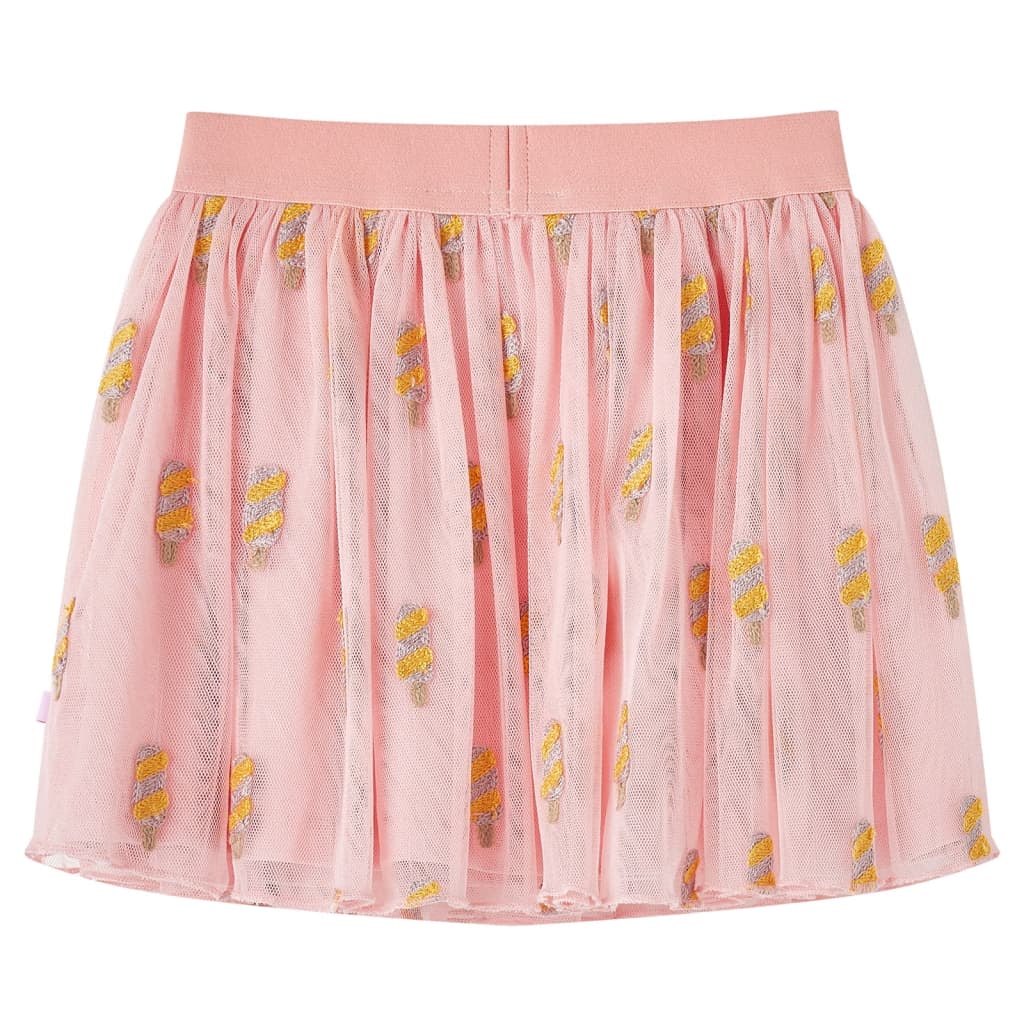 Vidaxl children's skirt with tulle 140 light pink