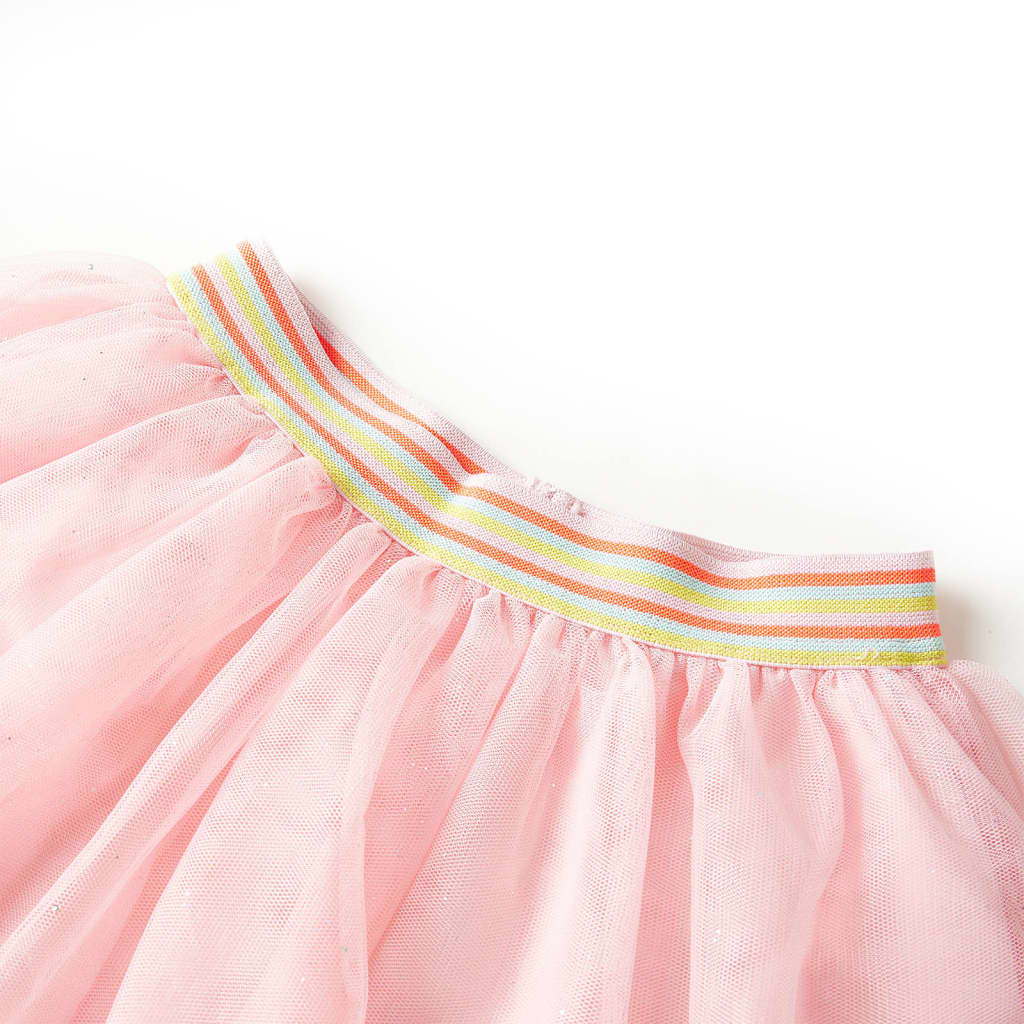 Falda infantil de Vidaxl con tul 104 rosa claro