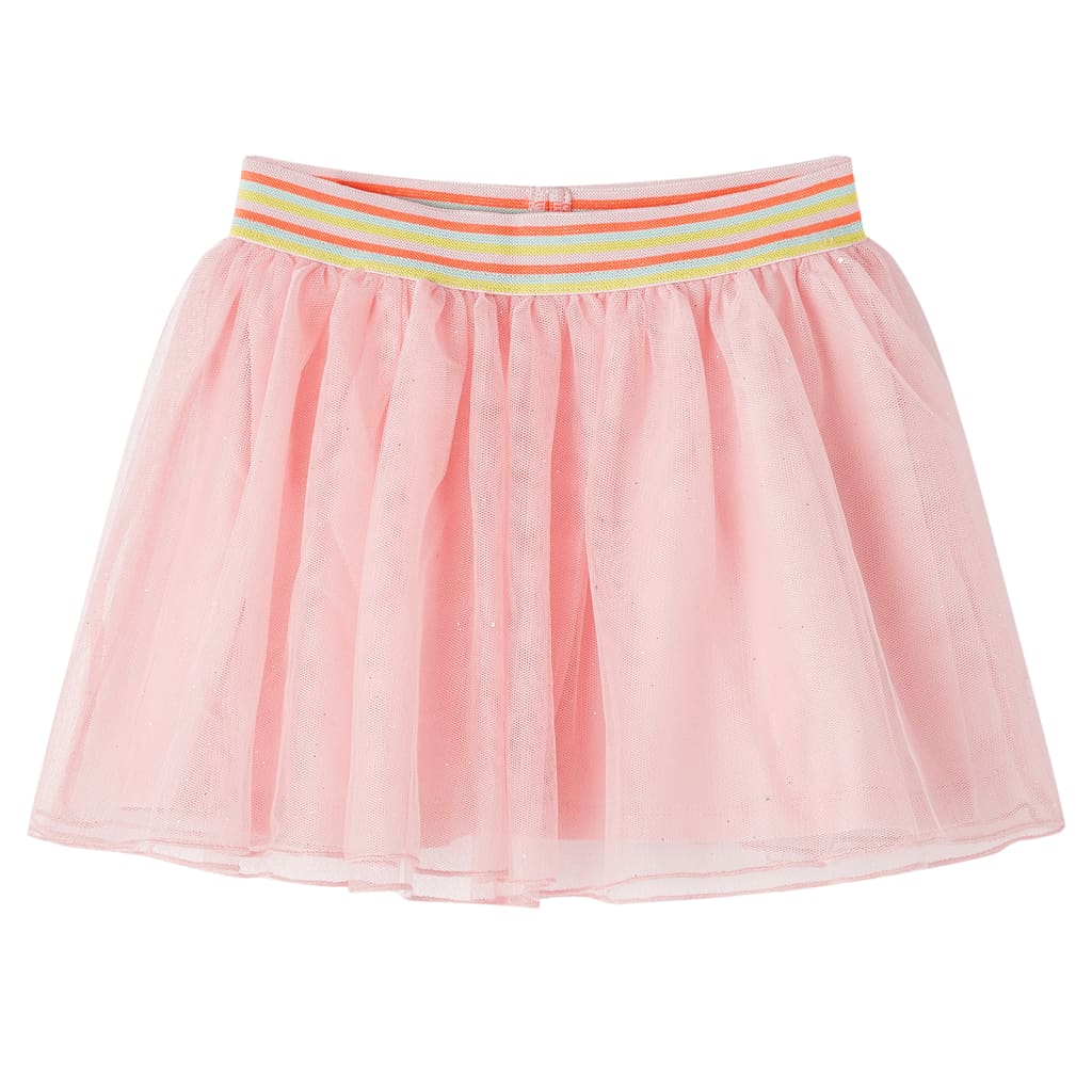 Vidaxl children's skirt with tulle 128 light pink