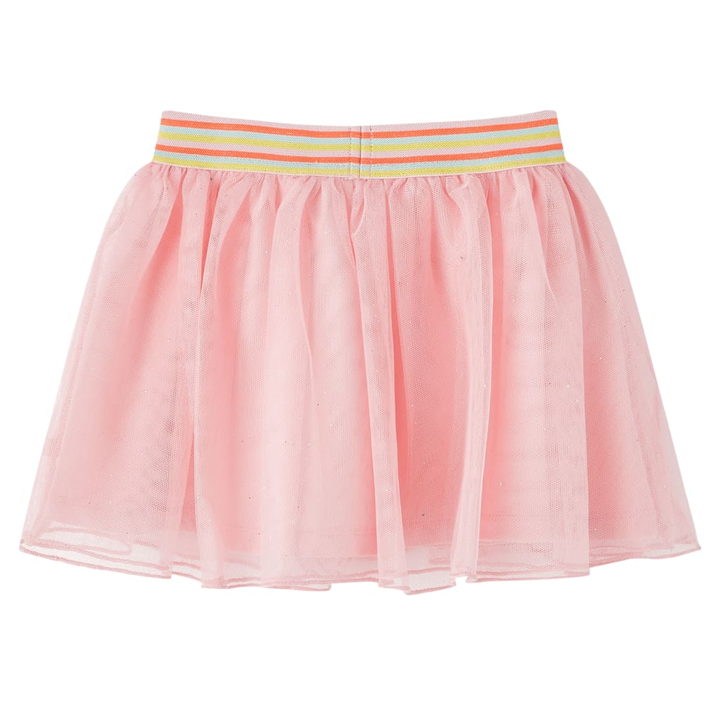 Vidaxl children's skirt with tulle 140 light pink