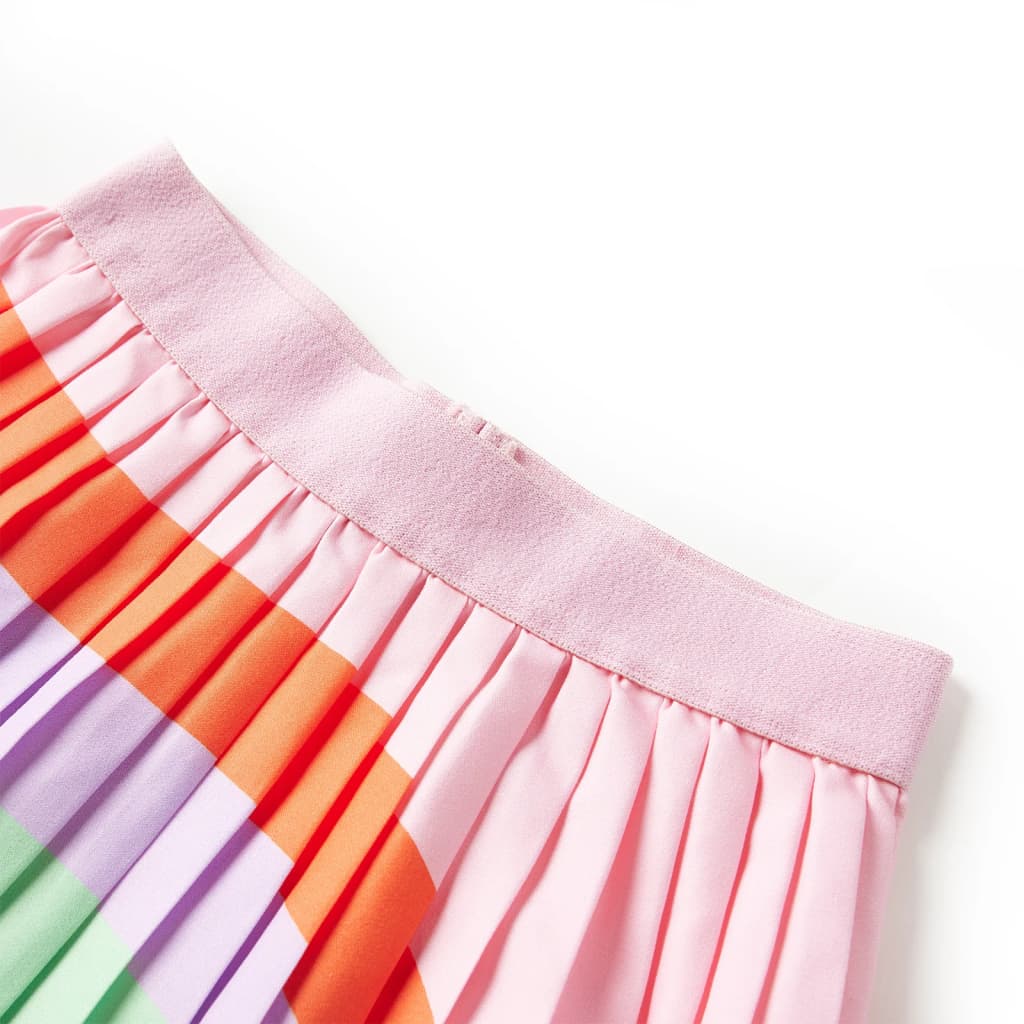 Falda infantil de Vidaxl doblada 116 rosa claro