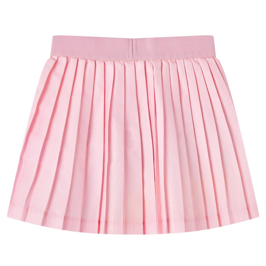 Vidaxl Falda infantil doblada 128 rosa claro