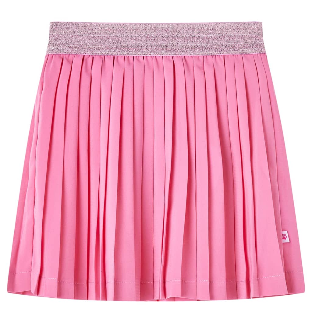 Vidaxl Children's pleated smoke with print 128 pink