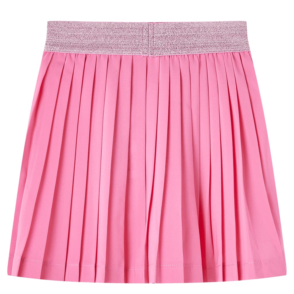 Vidaxl Children's pleated smoke with print 128 pink