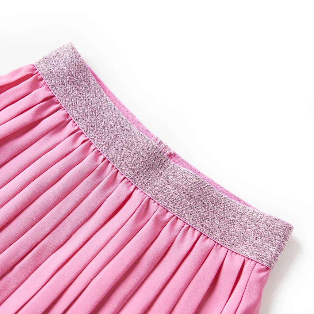 Vidaxl Children's pleated smoke with print 128 pink