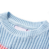 Vidaxl Children's Sweter na drutach 104 niebieski
