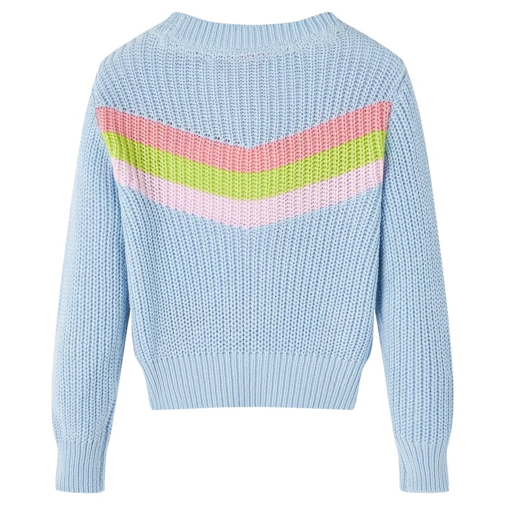 Vidaxl Swater per bambini a maglia 116 blu