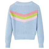 Vidaxl Swater per bambini a maglia 116 blu