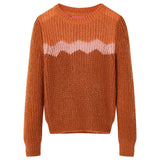 Vidaxl Kinderpullover gestrickt 116 Cognac farbig