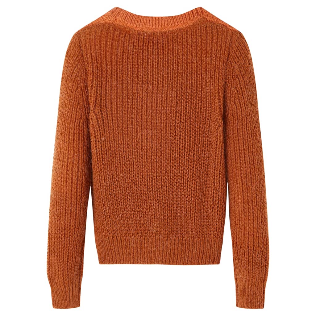 Vidaxl Séter para niños Knitt 128 Cognac Colored
