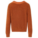 Vidaxl Séter para niños Knitt 128 Cognac Colored