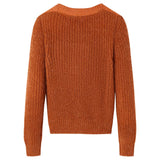 Vidaxl Séter para niños Knitt 140 Cognac Colored