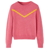 Vidaxl Kanner Pulloverbung huet 128 al Pink geschloen