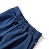 Vidaxl -Kinderhosen mit breiten Beinen 128 Marineblau