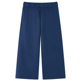 Vidaxl -Kinderhosen mit breiten Beinen 140 Marineblau