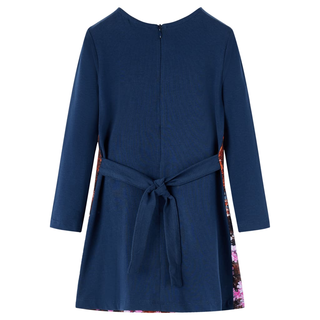 Vidaxl Kanner Kleedung mat laangen Ärmelen 140 Navy Blo