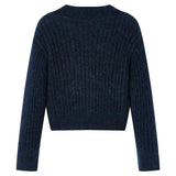 Vidaxl Kinderweste gestrickt 116 Marineblau