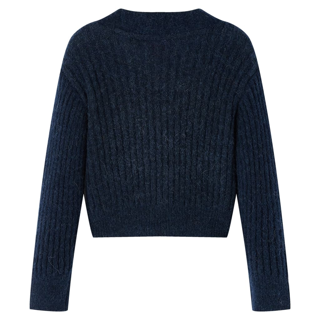 Vidaxl Children's vest Knitted 140 Navy blue