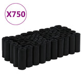 Vidaxl Dog Poop Väskor 750 st 30x20 cm Polyeten svart