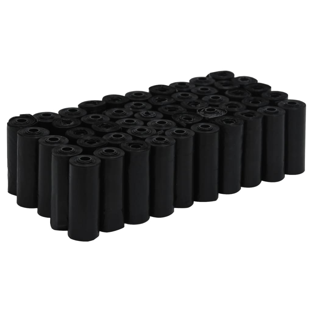 Vidaxl Dog Poop Väskor 750 st 30x20 cm Polyeten svart